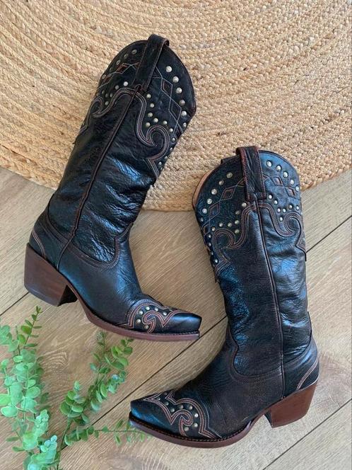 Buffalo cowboylaarzen 37 western boots bohemian laarzen, Kleding | Dames, Schoenen, Zo goed als nieuw, Hoge laarzen, Bruin, Ophalen of Verzenden