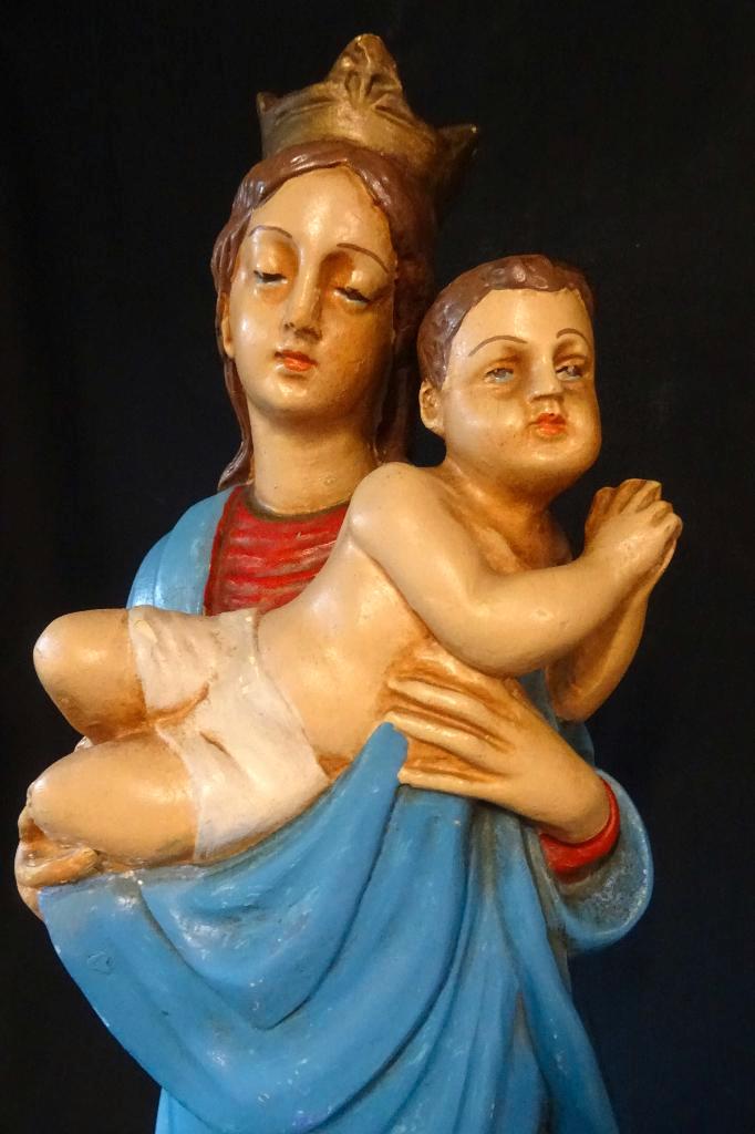 100187=Maria met het Heilig Kindje, HEEL APART.   291, Antiek en Kunst, Antiek | Religie, Ophalen of Verzenden