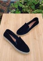 Suède schoenen / espadrille, Ophalen, Zo goed als nieuw, Zwart, Instappers