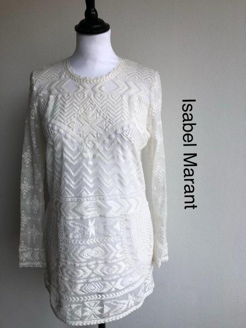 Isabel Marant (H&M) Tuniek  {mt: 38/40} 5265-7,4, Kleding | Dames, Blouses en Tunieken, Zo goed als nieuw, Maat 38/40 (M), Wit