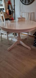 Eettafel, Ophalen, Rond, Zo goed als nieuw, 100 tot 150 cm