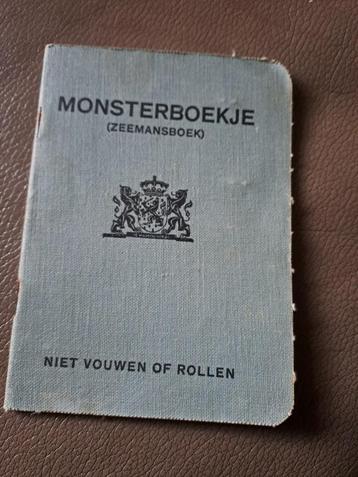 oud monsterboekje ( scheepvaart ) beschikbaar voor biedingen