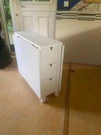 Uitklaptafel Ikea met lades, Ophalen, Gebruikt, 100 tot 150 cm, Scandinavisch
