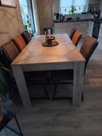 eettafel, Huis en Inrichting, Tafels | Eettafels, Gebruikt, Vijf personen of meer, 150 tot 200 cm, Rechthoekig