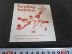 sticker Rotterdam Bowling HOFPLEIN, Hobby en Vrije tijd, Ophalen, Zo goed als nieuw, Sticker