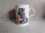 Mok Fine Bone China Cat Lovers Blauwe Pers Roy Kirkham, Huis en Inrichting, Keuken | Servies, Ophalen of Verzenden, Zo goed als nieuw
