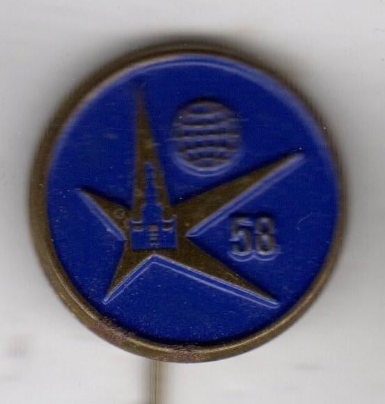 Speldje WERELD TENTOONSTELLING 1958 BRUSSEL EXPO 58 (A8), Verzamelen, Verzenden, Zo goed als nieuw, Overige onderwerpen