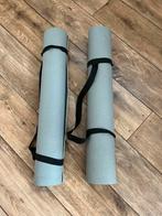 2x yogamat (yoga gym mat) grijs met draagband, Ophalen, Gebruikt, Yogamat