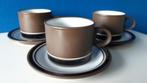 Vintage Hornsea Contrast/kop en schotels & bowl, Gebruikt, Keramiek, Ophalen of Verzenden, Overige stijlen