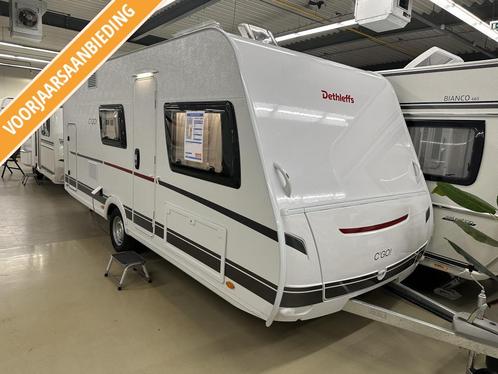 Dethleffs C'Go 495 QSK + gratis voortent, Caravans en Kamperen, Caravans, Bedrijf, tot en met 5, 1000 - 1250 kg, Treinzit, Dethleffs