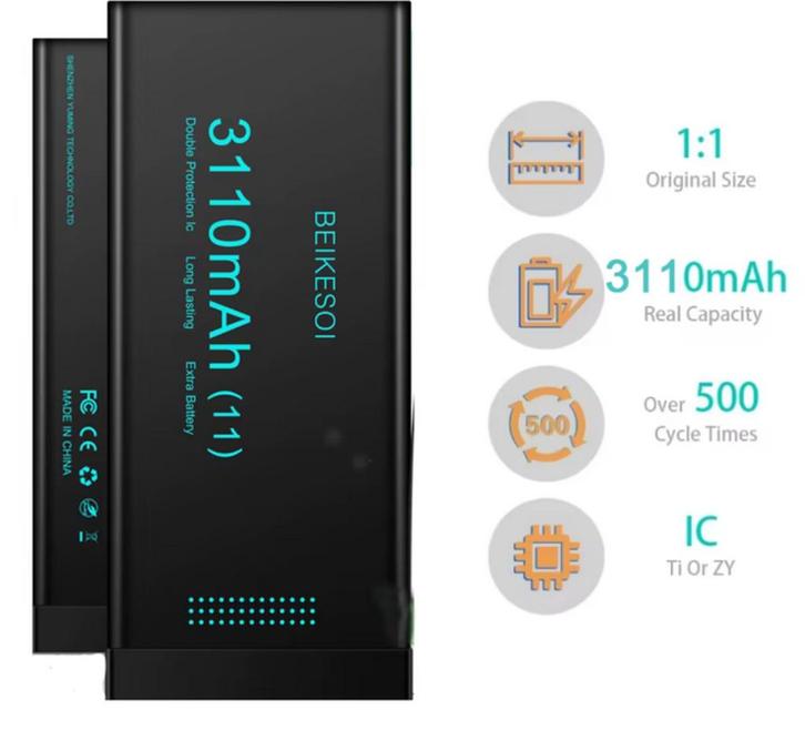 Accu batterij battery iPhone 11 A+ kwaliteit power akku, Telecommunicatie, Mobiele telefoons | Batterijen en Accu's, Nieuw, Apple iPhone