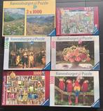 6 Ravensburger puzzels, allen complete puzzelstukjes, Hobby en Vrije tijd, Ophalen of Verzenden