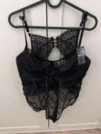 Hunkemoller body noir nieuw, Verzenden, Zwart, Body of Korset