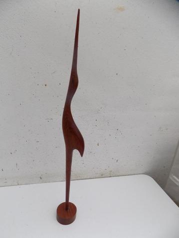 Mid century deens design teak kraanvogel vintage retro beschikbaar voor biedingen
