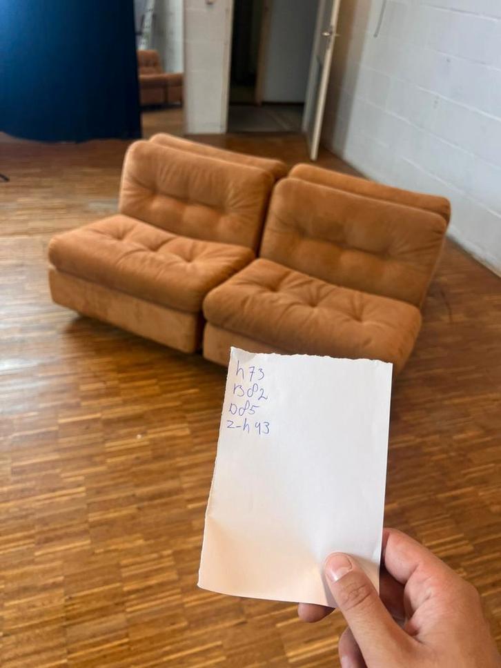 Set/4 Amanta Modulaire Sofa Mario Bellini B&B Italia, Huis en Inrichting, Banken | Bankstellen, Ophalen of Verzenden