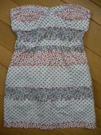 TRF strapless zonne jurk beige bloem maat L, Kleding | Dames, Jurken, Maat 38/40 (M), Beige, Ophalen of Verzenden, Zo goed als nieuw