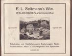 E.L. Seltmann's Ww 1922 catalogus keukengerei Tivoli flipper, Verzenden, Gelezen, Catalogus