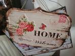 Nieuw metalen tekstbord Home foto 1 en 2 prijs 9,95, Heikant 21 Kaatsheuvel, Belle Vieille Brocante, Nieuw, Ophalen of Verzenden
