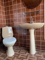 Toilet en wastafel combinatie retro/ vintage, Doe-het-zelf en Verbouw, Sanitair, Ophalen, Gebruikt, Chroom, Toilet