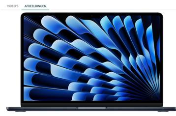 Nieuw! MacBook Air 15-inch M4 nog in doos 16GB Middernacht beschikbaar voor biedingen