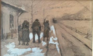 Werk op papier van Eugène Verdyen (1836-1903) beschikbaar voor biedingen