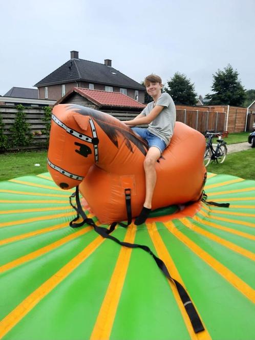 Opblaasbare rodeo paard te koop | Springkussen, Kinderen en Baby's, Speelgoed | Buiten | Springkussens, Gebruikt, Ophalen