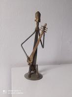 Vintage Afrikaans muzikant beeld 32 cm, Ophalen of Verzenden