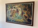 Prachtig authentiek schilderij uit Bali, Ophalen