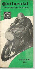Continental banden folder motor bromfiets fiets tweewielers, Ophalen of Verzenden, Overige merken