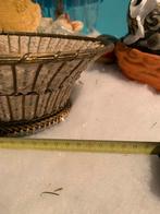 Vintage Brocante Mand met Romantisch Tafereel, Ophalen of Verzenden