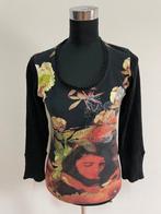 Trui6 - Fleurig Desigual truitje maat S (1), Kleding | Dames, Tops, Ophalen of Verzenden, Zo goed als nieuw, Maat 38/40 (M), Korte mouw