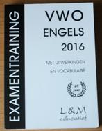 Examentraining VWO Engels 2016, uitwerkingen en vocabulaire, Ophalen of Verzenden, Gelezen, VWO, Engels