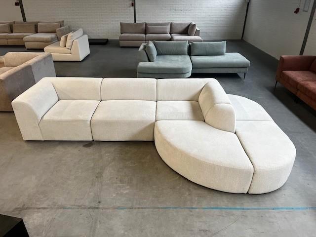 4x6 sofa modulaire banken met ronde vormen, tot 70% korting!, Huis en Inrichting, Banken | Bankstellen, Zo goed als nieuw, Driepersoons
