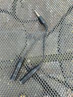 Audiokabel 1x jack 6,3mm naar 2x jack 6,3mm, Ophalen of Verzenden, Zo goed als nieuw, Minder dan 2 meter, Overige kabels
