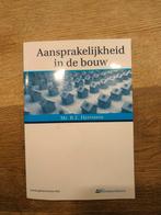 Aansprakelijkheid in de bouw Hertstein, Ophalen of Verzenden, Zo goed als nieuw