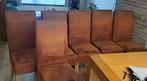6 Leuke met stof beklede stoelen €80, Ophalen, Gebruikt, Overige kleuren, Stof