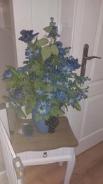 Mooi blauw  bloemstuk, Gebruikt, Ophalen of Verzenden