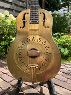 National Resonator Raw Brass - 12 fret - z.g.a.n., Muziek en Instrumenten, Ophalen of Verzenden, Zo goed als nieuw, Resonator- of Dobrogitaar