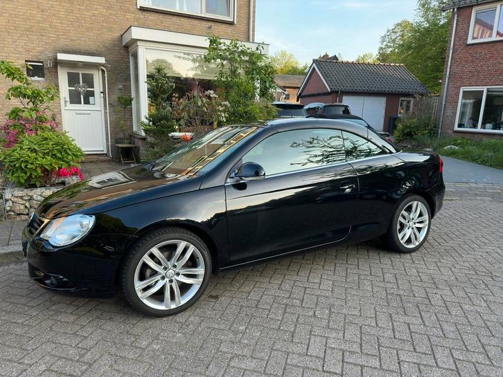Volkswagen Eos 2.0 16V FSI 110KW 2006 Zwart, Auto's, Volkswagen, Particulier, Eos, ABS, Airbags, Airconditioning, Alarm, Android Auto