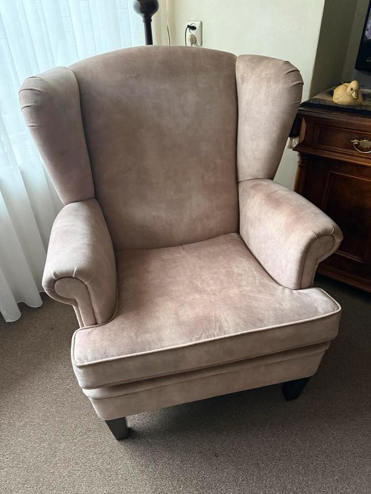 2 Nette Oorfauteuils - Comfortabel en Stijlvol!, Huis en Inrichting, Fauteuils, Zo goed als nieuw, Stof, 75 tot 100 cm, Ophalen