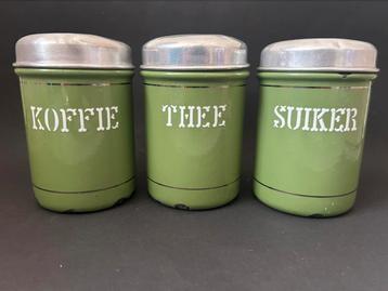 Reseda Groene Koffie, Thee & Suiker Voorraadbussen beschikbaar voor biedingen
