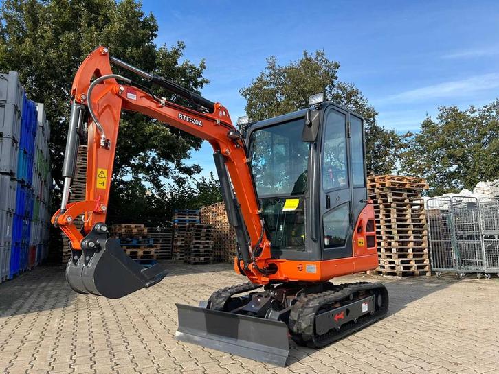 RTE - 2025 - CX20A - Minigraafmachine Kubota Euro 5 met cabi, Zakelijke goederen, Machines en Bouw | Kranen en Graafmachines, Graafmachine