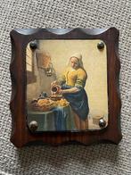 Vintage Wanddecoratie "Het Melkmeisje" van Vermeer, Ophalen of Verzenden