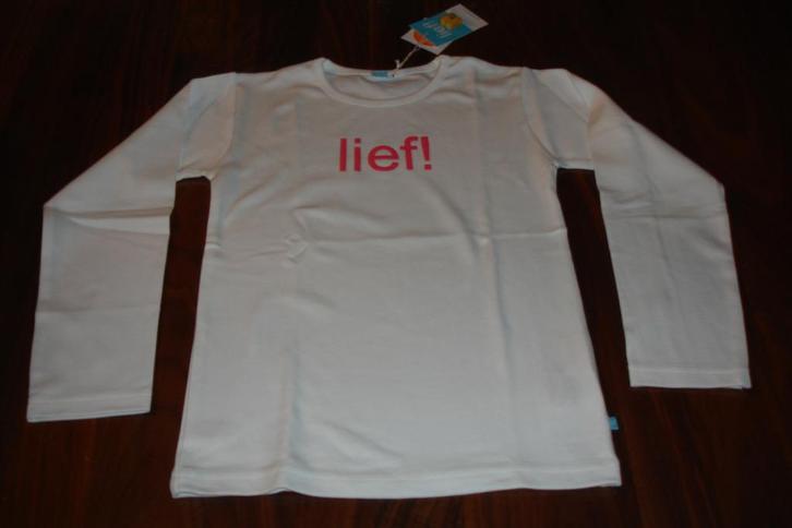 Lief lifestyle long sleeve shirt wit in maat 128 nieuw!, Kinderen en Baby's, Kinderkleding | Maat 128, Nieuw, Meisje, Shirt of Longsleeve