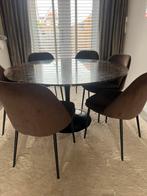 Marmeren eettafel Richmond + stoelen/salontafel/bijzettaf, Huis en Inrichting, Tafels | Eettafels, 200 cm of meer, Zo goed als nieuw