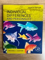 Individual differences and personality ISBN978-0-323-85950-9, Michael c ashton, Persoonlijkheidsleer, Ophalen of Verzenden, Zo goed als nieuw