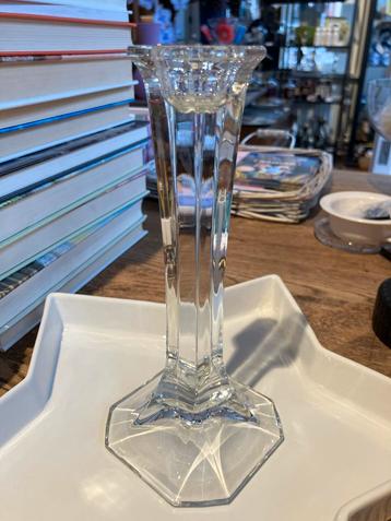 Glazen Kaars Kandelaar - 18cm beschikbaar voor biedingen