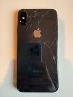 iPhone XS - Beschadigde achterkant, werkend, Telecommunicatie, Mobiele telefoons | Apple iPhone, Gebruikt, Zwart, IPhone XS, Ophalen of Verzenden