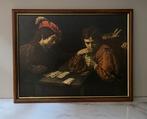 Schilderij “valsspelen”, Huis en Inrichting, Ophalen of Verzenden, Zo goed als nieuw, Schilderij, 50 tot 75 cm