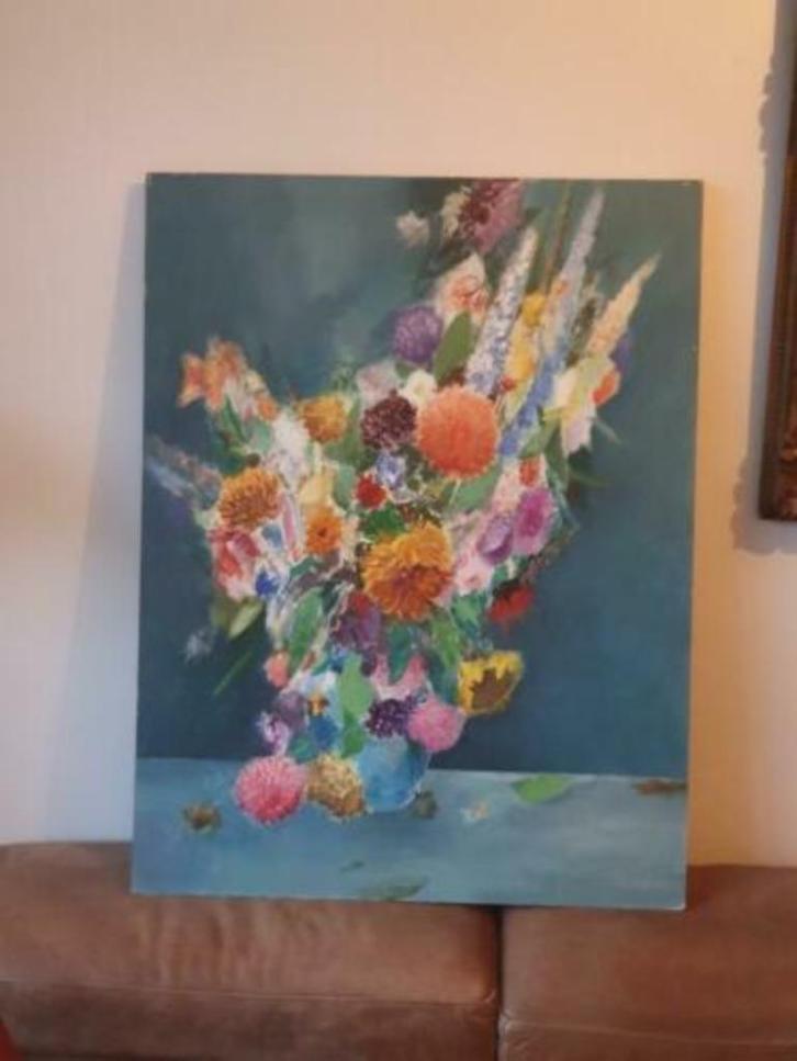 Jan de leeuw bloemstilleven bergense school, Antiek en Kunst, Kunst | Schilderijen | Klassiek, Ophalen